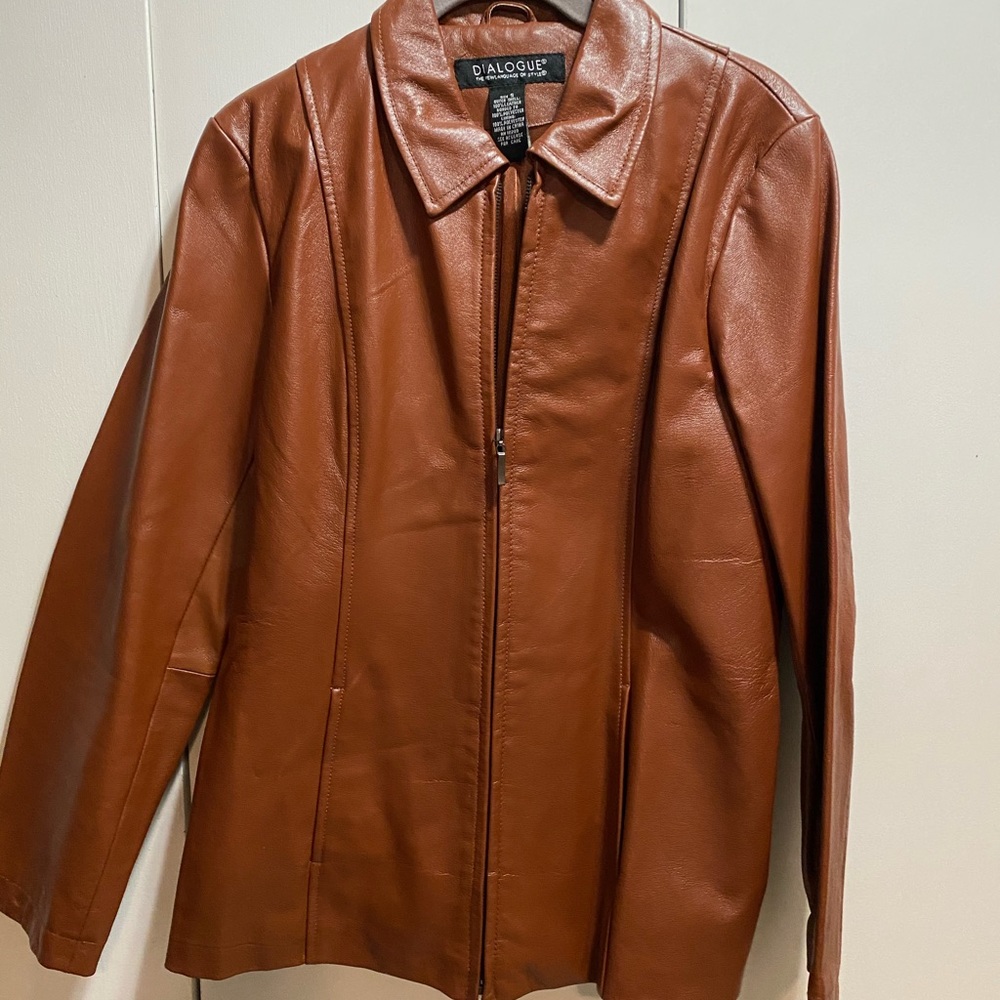 Cognac color leather kabket